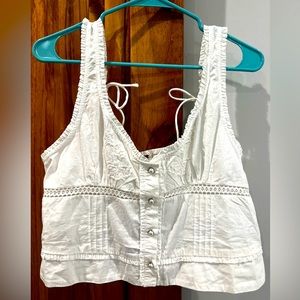 FREE PEOPLE WHITE TANK